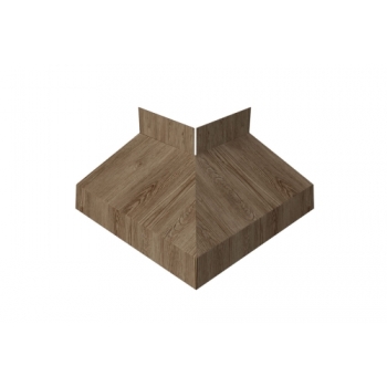 ГРАНД ЛАЙН Угол отлива внешний 50 0,45 Print Elite с пленкой White Wood TwinColor ГРАНД ЛАЙН Угол отлива внешний 50 0,45 Print Elite с пленкой White Wood TwinColor