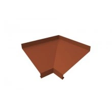 ГРАНД ЛАЙН Угол отлива внутренний 50 0,5 Satin Matt с пленкой RAL 8004 терракота
