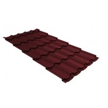 ГРАНД ЛАЙН Профиль волновой квинта плюс 0,45 Drap RAL 3005 красное вино