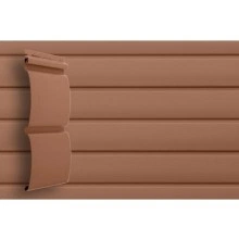 ГРАНД ЛАЙН Сайдинг Блок-хаус Grand Line Color Plus темно-бежевый (3,0м)