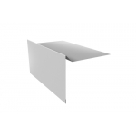 ГРАНД ЛАЙН Планка ветровая для мягкой кровли 100х20х70 0,5 Satin с пленкой RAL 7004 сигнальный серый (2м)