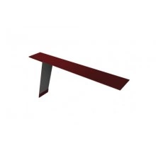 ГРАНД ЛАЙН Планка карнизная фальц 130х80 0,5 Satin Matt RAL 3005 красное вино (2м)