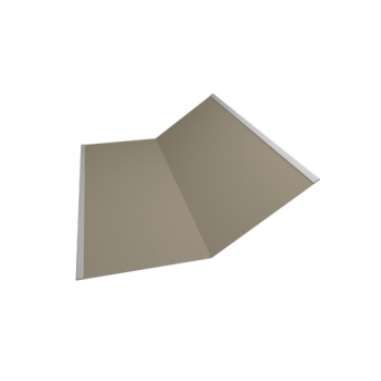 ГРАНД ЛАЙН Планка ендовы нижней 300х300 0,5 Satin с пленкой RAL 1015 светлая слоновая кость (2,5м)