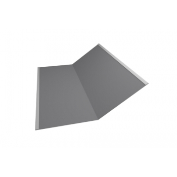 ГРАНД ЛАЙН Планка ендовы нижней 300х300 0,5 GreenCoat Pural BT, matt RR 21 светло-серый (RAL 7040 серое окно) (2м)