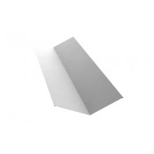 ГРАНД ЛАЙН Планка ендовы верхней 145х145 0,5 Satin с пленкой RAL 9003 сигнальный белый (2,5м)