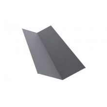 ГРАНД ЛАЙН Планка ендовы верхней 145х145 0,5 Satin с пленкой RAL 7004 сигнальный серый (2,5м)