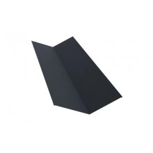ГРАНД ЛАЙН Планка ендовы верхней 145х145 0,5 Satin Matt TX RAL 7024 мокрый асфальт (3м)