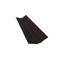 ГРАНД ЛАЙН Планка ендовы верхней 95х80х95 0,5 PurPro Matt 275 RAL 9005 черный (2м)