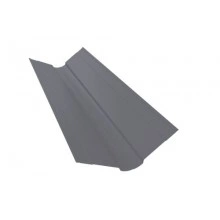 ГРАНД ЛАЙН Планка ендовы верхней фигурной 100x100 0,45 Drap TX RAL 7004 сигнальный серый (2,5м)