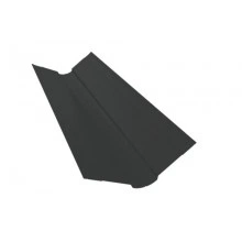 ГРАНД ЛАЙН Планка ендовы верхней фигурной 100x100 0,5 Satin Matt RAL 7016 антрацитово-серый (2м)