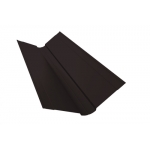 ГРАНД ЛАЙН Планка ендовы верхней фигурной 150x150 0,5 Satin Matt RAL 9005 черный (2м)