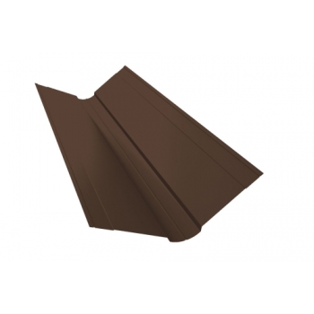 ГРАНД ЛАЙН Планка ендовы верхней фигурной 150x150 0,5 GreenCoat Pural BT RR 887 шоколадно-коричневый (RAL 8017 шоколад) (3м) ГРАНД ЛАЙН Планка ендовы верхней фигурной 150x150 0,5 GreenCoat Pural BT RR 887 шоколадно-коричневый (RAL 8017 шоколад) (3м)