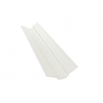 ГРАНД ЛАЙН Планка ендовы верхней фигурной 70x70 0,5 Satin с пленкой RAL 9003 сигнальный белый (2м)