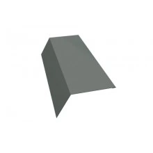 ГРАНД ЛАЙН Планка карнизная 120х80 0,45 PE с пленкой RAL 7005 мышино-серый (2м)