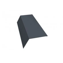 ГРАНД ЛАЙН Планка карнизная 120х80 0,45 Drap ST RAL 7024 мокрый асфальт (3м)