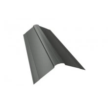 ГРАНД ЛАЙН Планка конька фигурного 150x150 0,45 PE с пленкой RAL 7005 мышино-серый (3м)