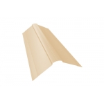 ГРАНД ЛАЙН Планка конька фигурного 150x150 0,45 PE с пленкой RAL 1015 светлая слоновая кость (2,5м)