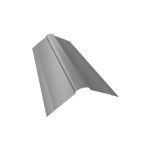 ГРАНД ЛАЙН Планка конька фигурного 150x150 0,5 GreenCoat Pural BT, matt RR 21 светло-серый (RAL 7040 серое окно) (2,5м)