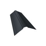 ГРАНД ЛАЙН Планка конька фигурного 150x150 0,5 Velur X RAL 7016 антрацитово-серый (2м)