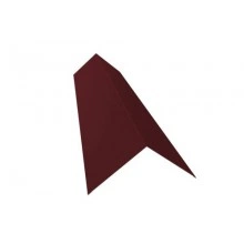 ГРАНД ЛАЙН Планка конька плоского 145х145 0,45 Drap TX RAL 3005 красное вино (2м)