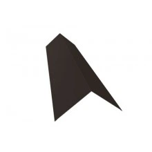 ГРАНД ЛАЙН Планка конька плоского 145х145 0,45 Drap-double TX RR 32 темно-коричневый (3м)