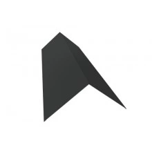 ГРАНД ЛАЙН Планка конька плоского 190х190 0,5 Rooftop Бархат RAL 7016 антрацитово-серый (2м)
