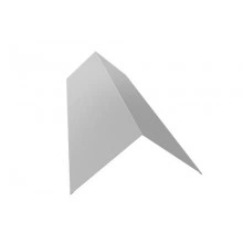 ГРАНД ЛАЙН Планка конька плоского 190х190 0,45 PE с пленкой RAL 9003 сигнальный белый (3м)