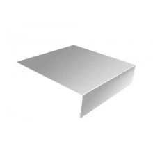 ГРАНД ЛАЙН Планка лобовая/околооконная простая 190х50 0,45 PE с пленкой RAL 9003 сигнальный белый (3м)