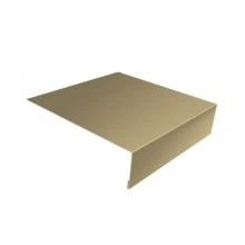 ГРАНД ЛАЙН Планка лобовая/околооконная простая 190х50 0,4 PE с пленкой RAL 1014 слоновая кость (2м)