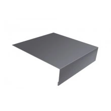 ГРАНД ЛАЙН Планка лобовая/околооконная простая 190х50 0,5 Satin с пленкой RAL 7004 сигнальный серый (2м)