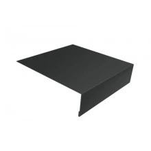 ГРАНД ЛАЙН Планка лобовая/околооконная простая 190х50 0,5 Satin Matt TX RAL 7016 антрацитово-серый (2м)