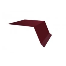 ГРАНД ЛАЙН Планка капельник 100х55 0,5 Satin с пленкой RAL 3005 красное вино (3м)