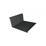 ГРАНД ЛАЙН Планка примыкания нижняя 20х122х260х15 0,5 Satin с пленкой RAL 7016 антрацитово-серый (2,5м)