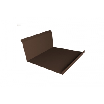 ГРАНД ЛАЙН Планка примыкания нижняя 20х122х260х15 0,45 PE-Double с пленкой RAL 8017 шоколад (2,5м) ГРАНД ЛАЙН Планка примыкания нижняя 20х122х260х15 0,45 PE-Double с пленкой RAL 8017 шоколад (2,5м)