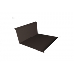 ГРАНД ЛАЙН Планка примыкания нижняя 20х122х260х15 0,5 Satin с пленкой RR 32 темно-коричневый (2м)