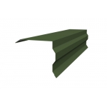 ГРАНД ЛАЙН Планка торцевая фигурная 100х85 0,5 GreenCoat Pural BT с пленкой RR 11 темно-зеленый (RAL 6020 хромовая зелень) (2м)