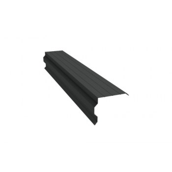 ГРАНД ЛАЙН Планка торцевая фигурная 90х110 0,5 GreenCoat Pural BT, matt RR2H3 (RAL 7016 антрацитово-серый) (3м)