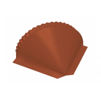 ГРАНД ЛАЙН Заглушка конусная 0,45 PE RAL 8004 терракота