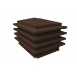 ГРАНД ЛАЙН Дымник на трубу елка 1170х385мм 0,5 Satin с пленкой RAL 8017 шоколад