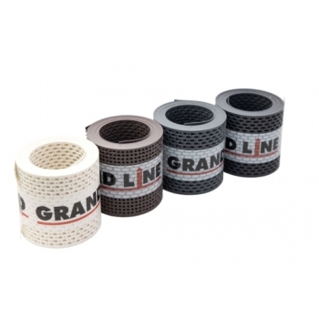ГРАНД ЛАЙН Лента вентиляционная карнизная GRAND LINE черная 100х5000 ГРАНД ЛАЙН Лента вентиляционная карнизная GRAND LINE черная 100х5000
