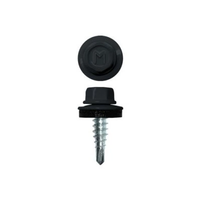 ГРАНД ЛАЙН Саморез по металлу Daxmer  4,8х19 RAL 7016 (5000) сверло №2