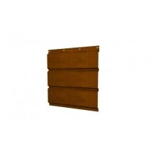 ГРАНД ЛАЙН Софит металлический без перфорации 0,45 Print Elite с пленкой Golden Wood TwinColor