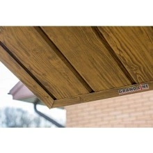 ГРАНД ЛАЙН Софит ЭкоБрус без перфорации 0,345 Grand Line 0,45 Print Elite Golden Wood TwinColor