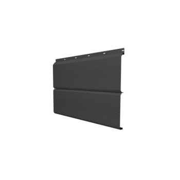 ГРАНД ЛАЙН Софит ЭкоБрус с перфорацией 0,345 Grand Line 0,5 Satin с пленкой RAL 7016 антрацитово-серый ГРАНД ЛАЙН Софит ЭкоБрус с перфорацией 0,345 Grand Line 0,5 Satin с пленкой RAL 7016 антрацитово-серый