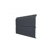 ГРАНД ЛАЙН Софит ЭкоБрус с перфорацией 0,345 Grand Line 0,5 Satin с пленкой RAL 7024 мокрый асфальт