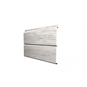 ГРАНД ЛАЙН Софит ЭкоБрус с перфорацией 0,345 Grand Line 0,45 Print Elite Snow Wood TwinColor