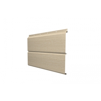 ГРАНД ЛАЙН Софит ЭкоБрус с перфорацией 0,345 Grand Line 0,45 Print Elite с пленкой Milky Wood TwinColor