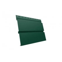 ГРАНД ЛАЙН Софит металлический Квадро Брус без перфорации 0,5 Satin с пленкой RAL 6005 зеленый мох