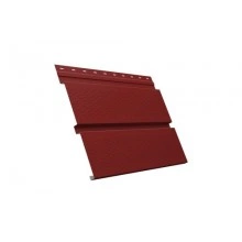 ГРАНД ЛАЙН Софит металлический Квадро брус с перфорацией 0,5 Satin с пленкой RAL 3011 коричнево-красный