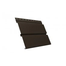 ГРАНД ЛАЙН Софит металлический Квадро брус с перфорацией 0,5 Velur X с пленкой RR 32 темно-коричневый